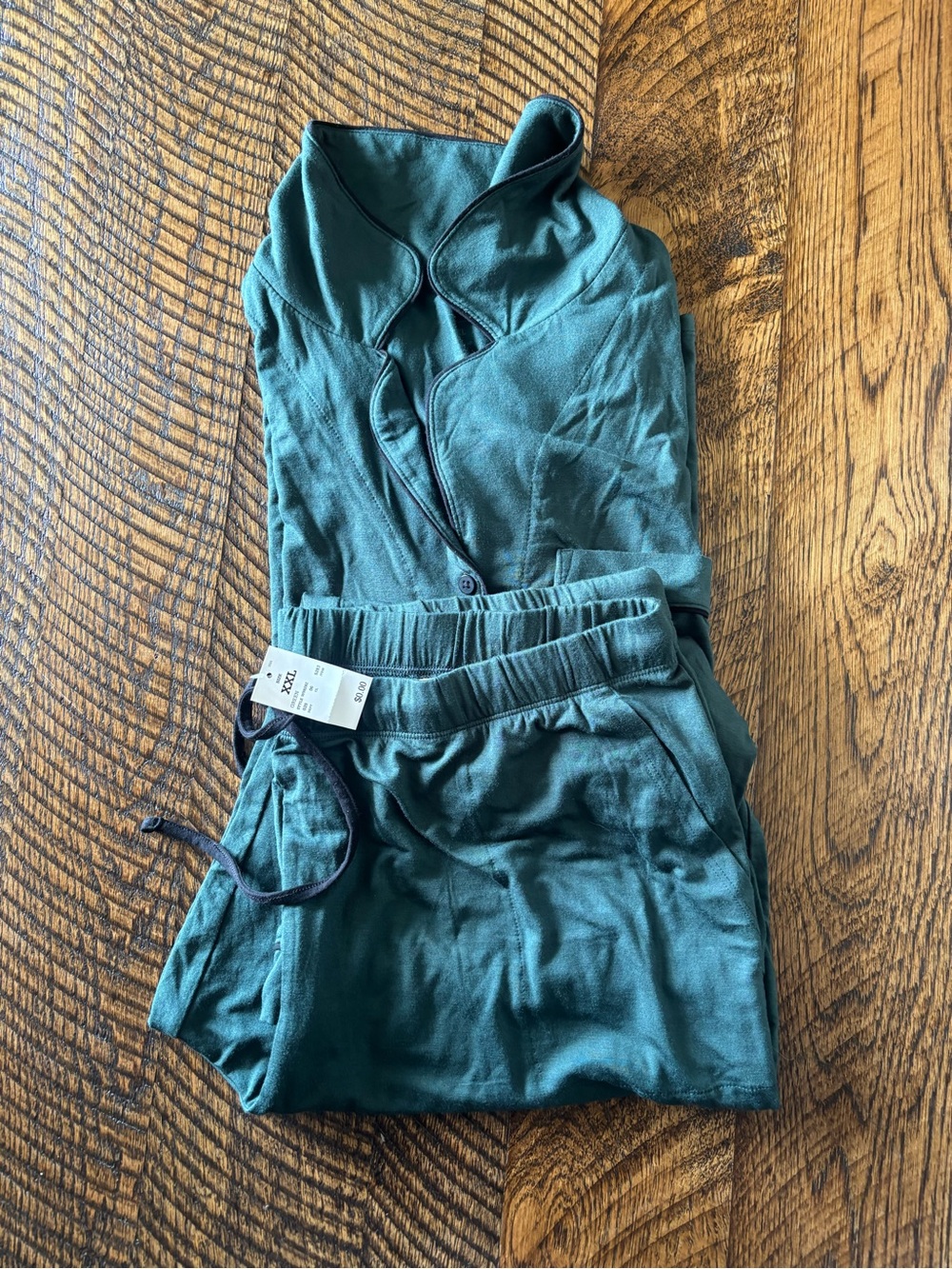 NWT — Auden Crop Pajama Set — green — size XXL